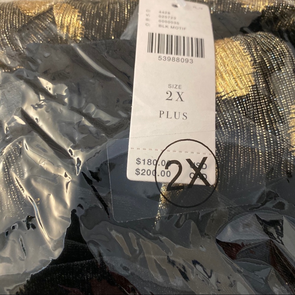Anthropologie Confetti Halter Gold Dot Dress 2X - Picture 3 of 5